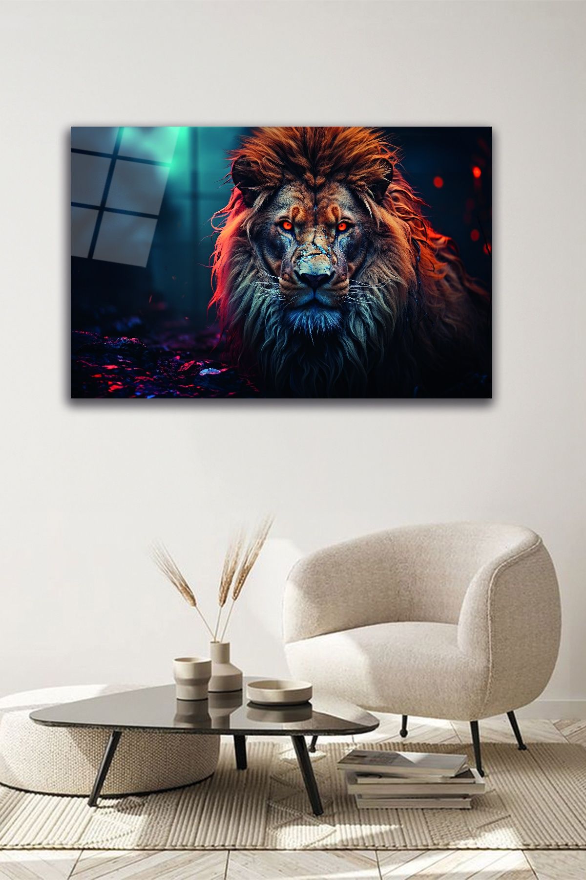 Aslan Cam Tablo