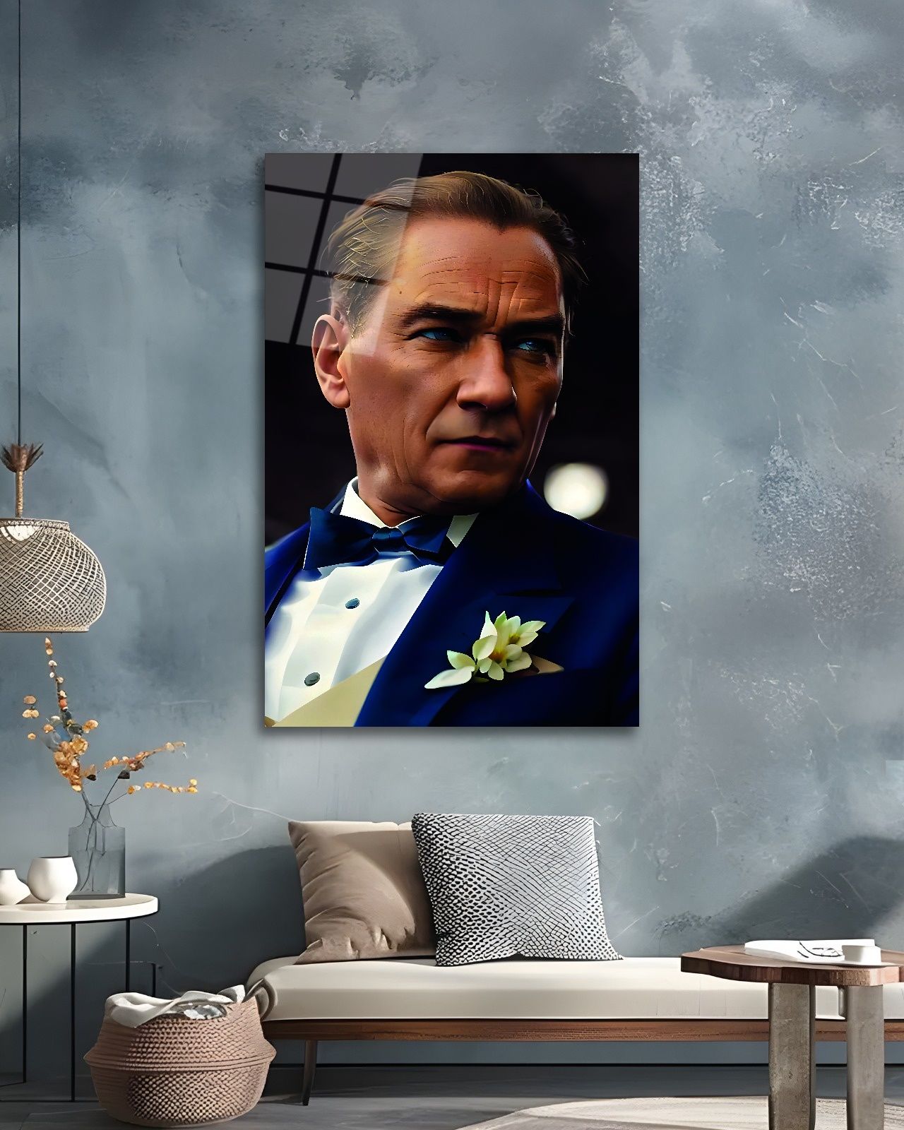 Atatürk Portre Cam Tablo
