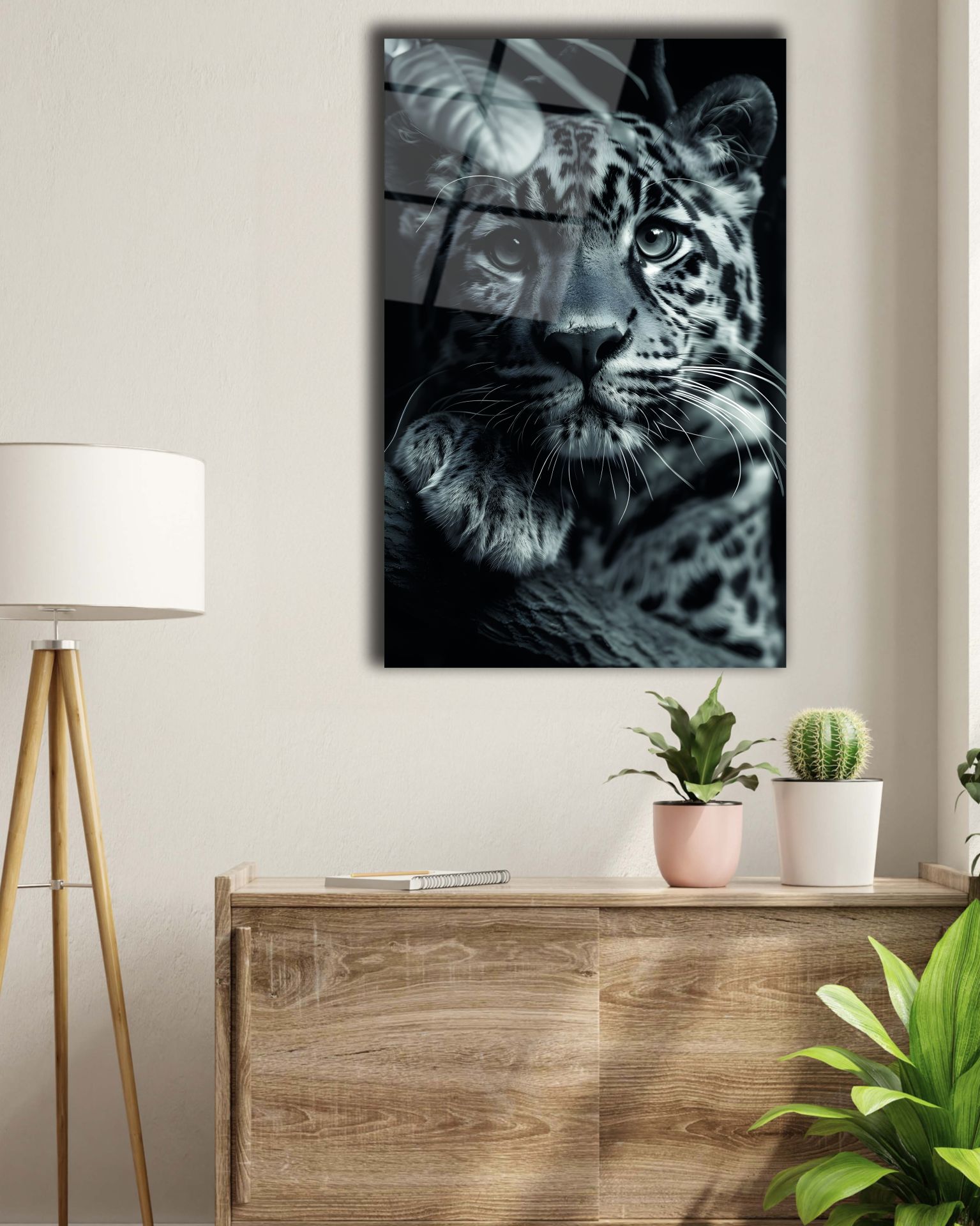 Yavru Leopar Cam Tablo