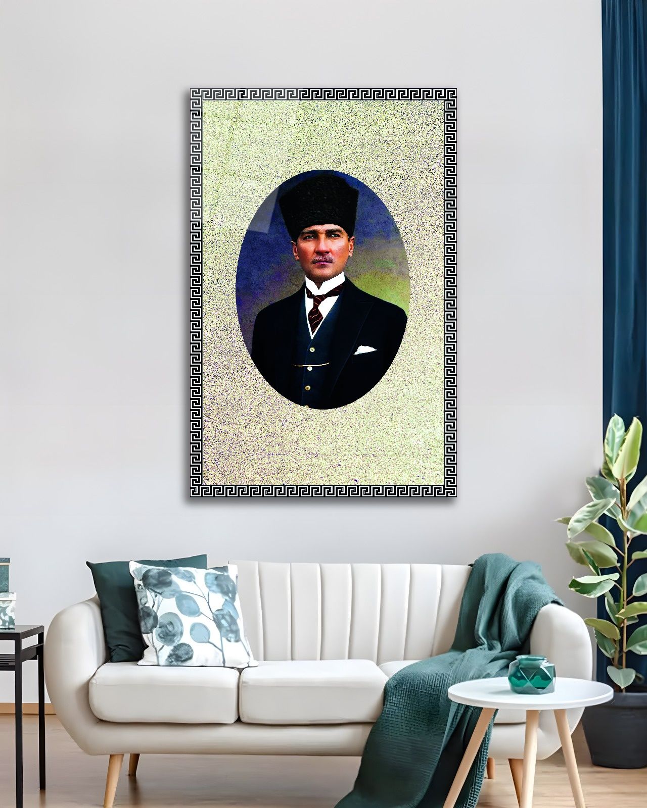 Atatürk Portre Cam Tablo