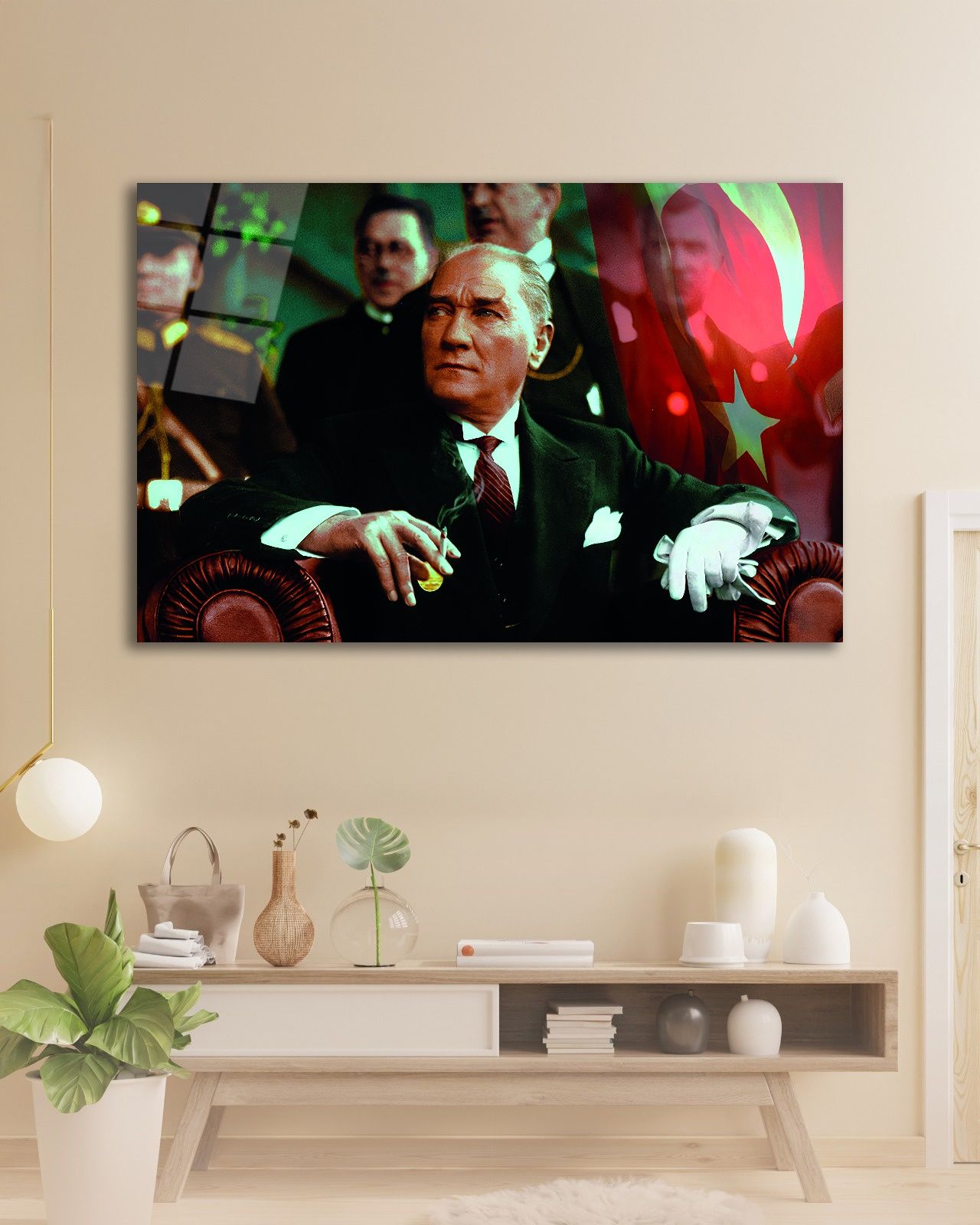 Mustafa Kemal Atatürk Cam Tablo