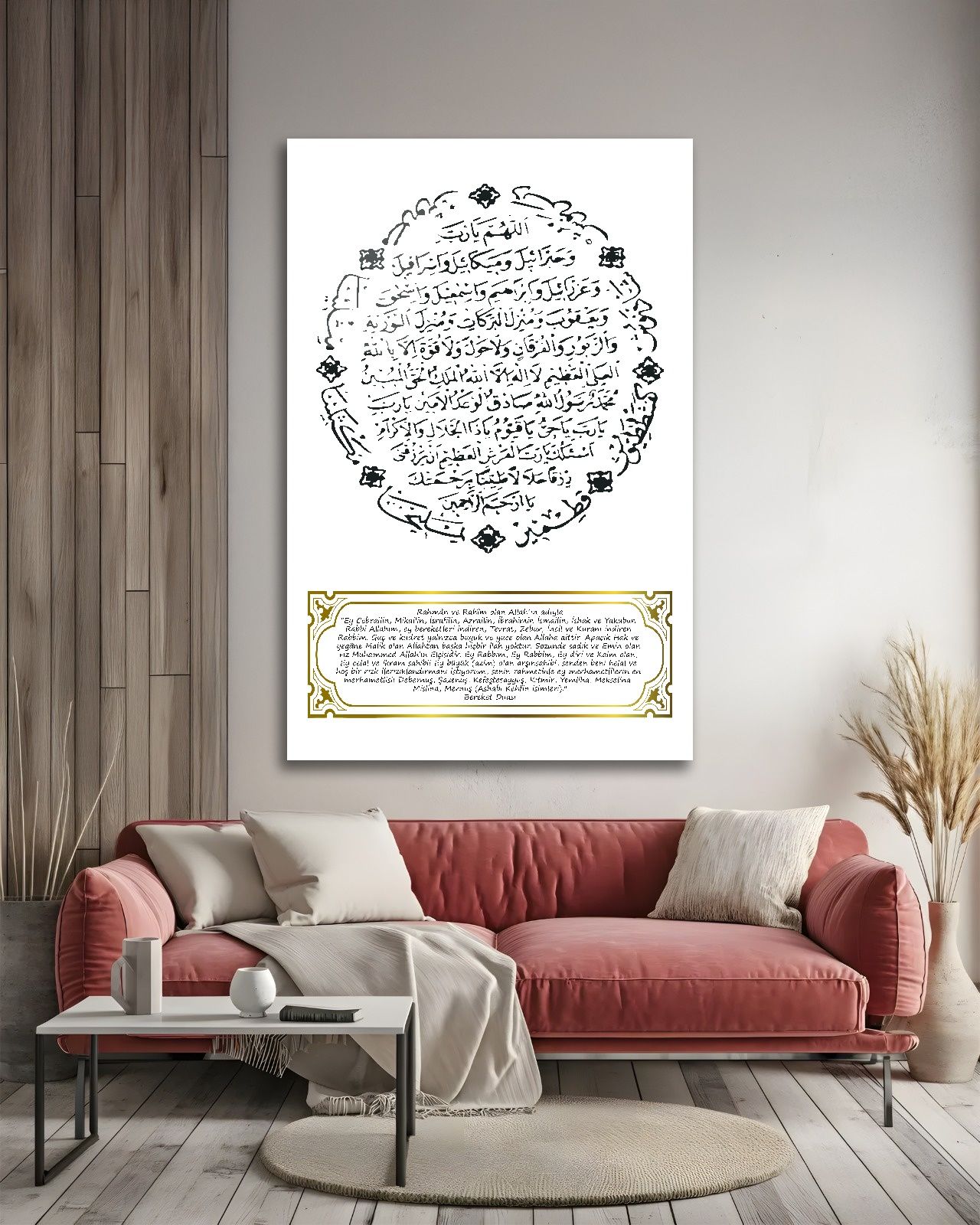 Bereket Duası Cam Tablo