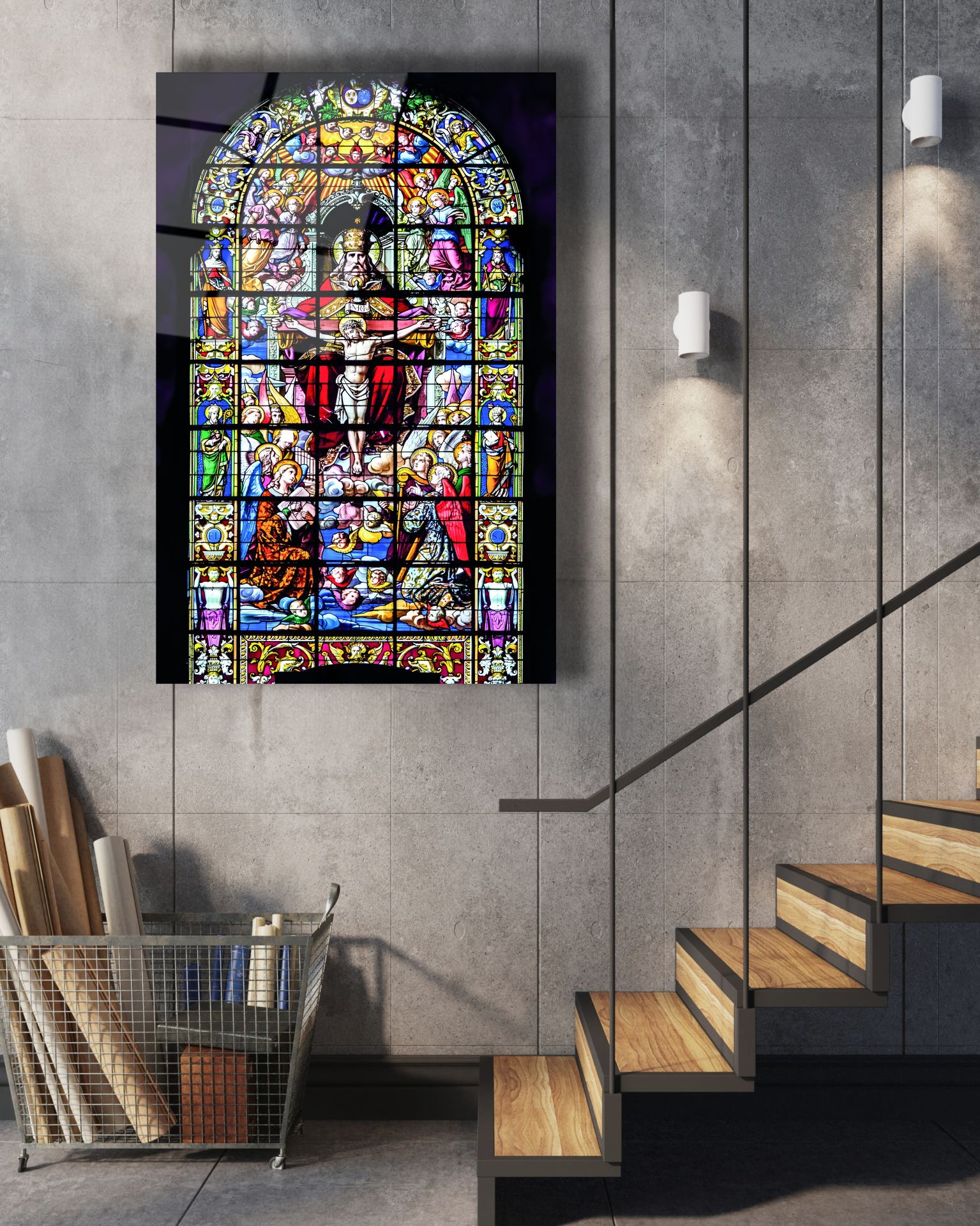 Vitray Anarşi Cam Tablo