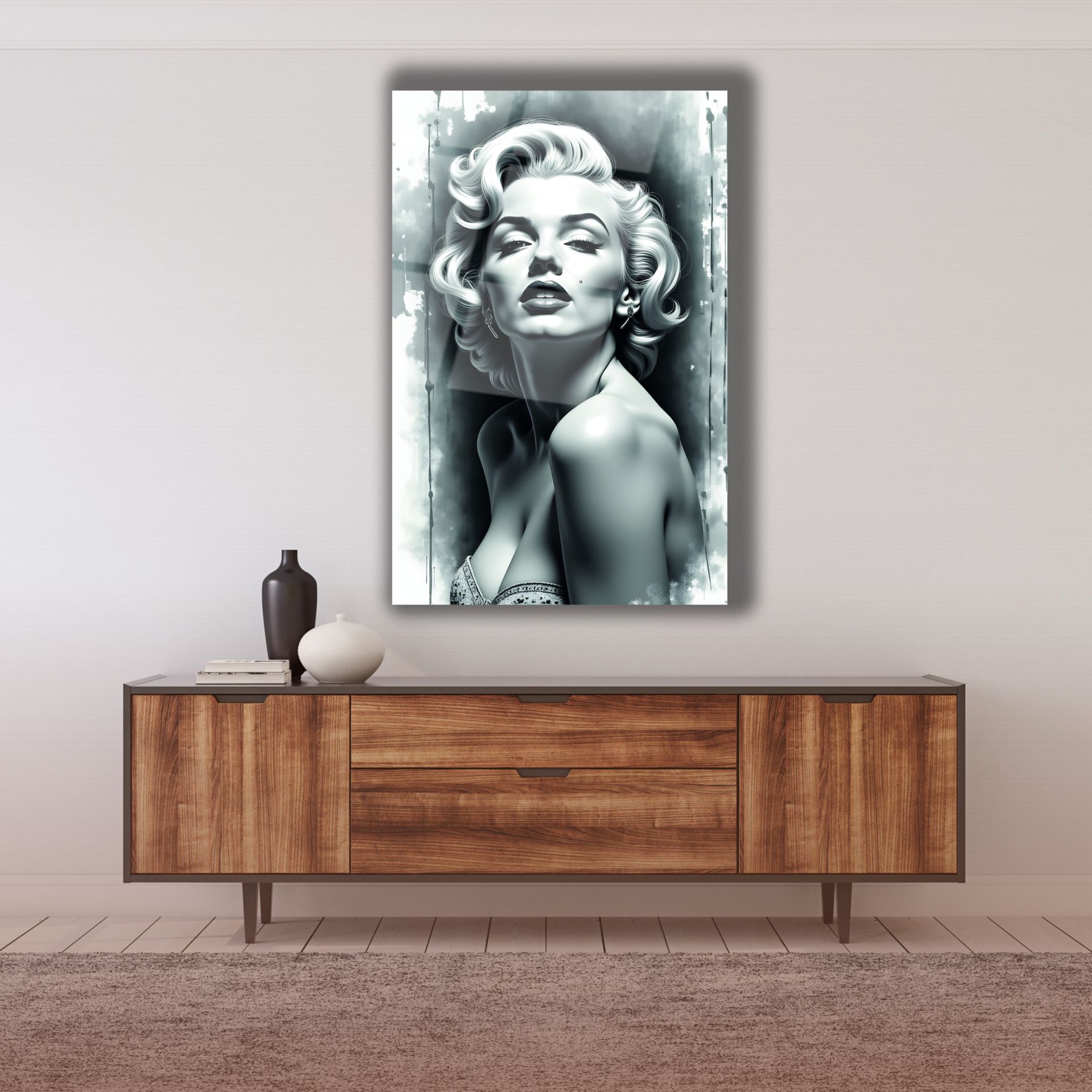Marilyn Monroe Retro Cam Tablo