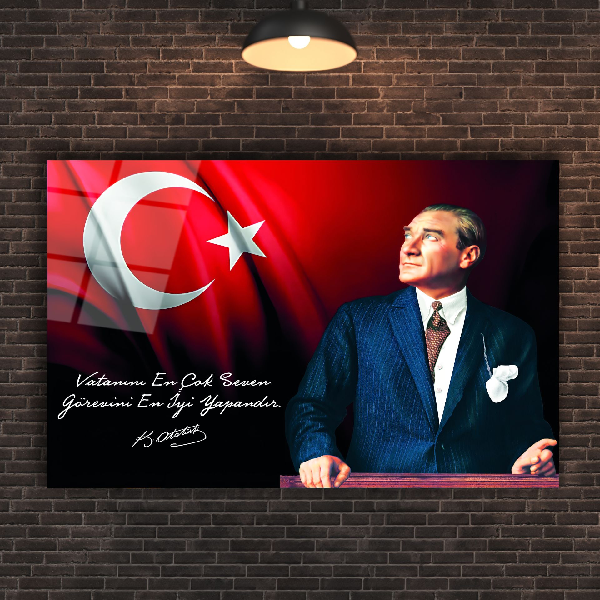 Atatürk Cam Tablo