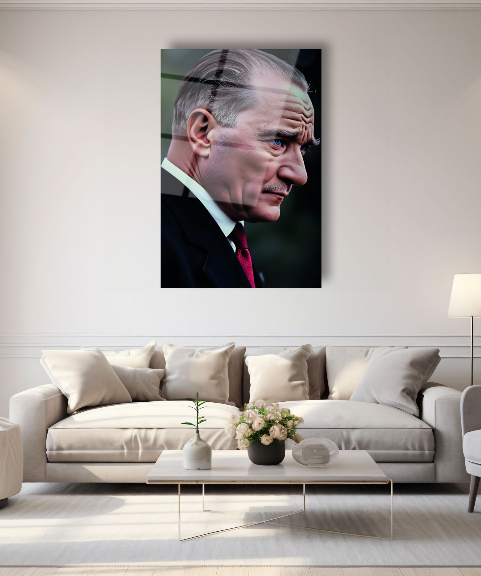 Atatürk Portre Cam Tablo