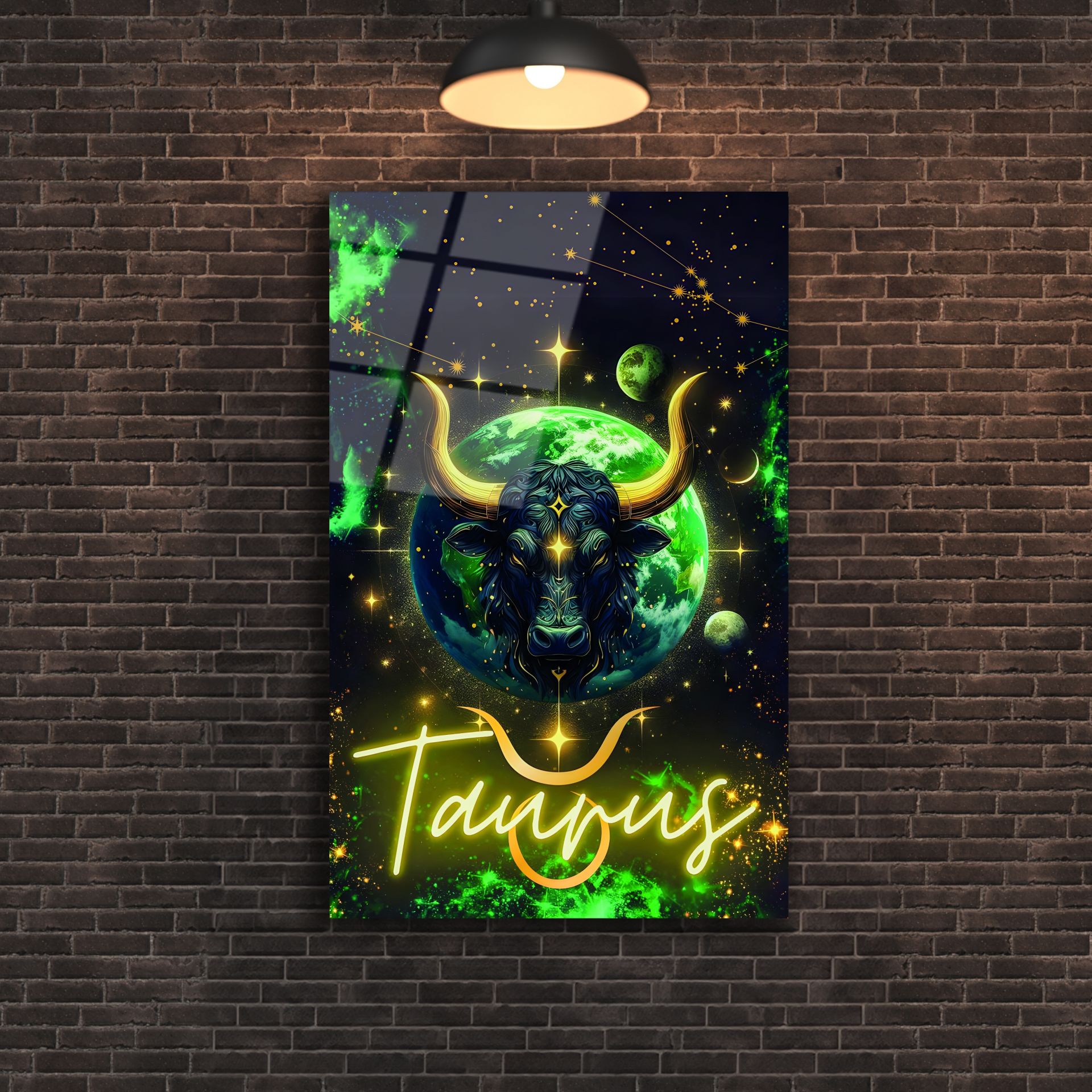Boğa Burcu (Taurus) Cam Tablo