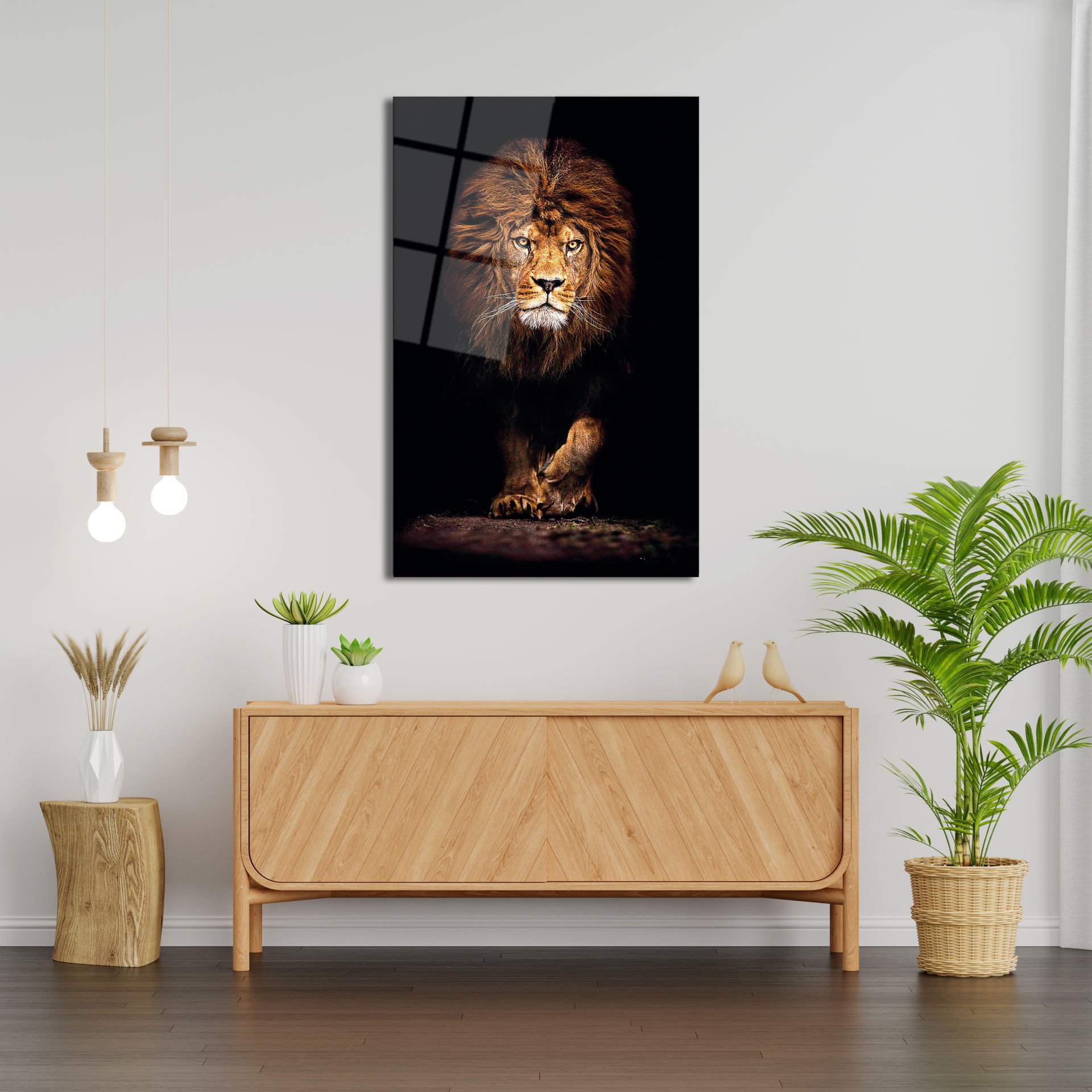 Aslan Cam Tablo