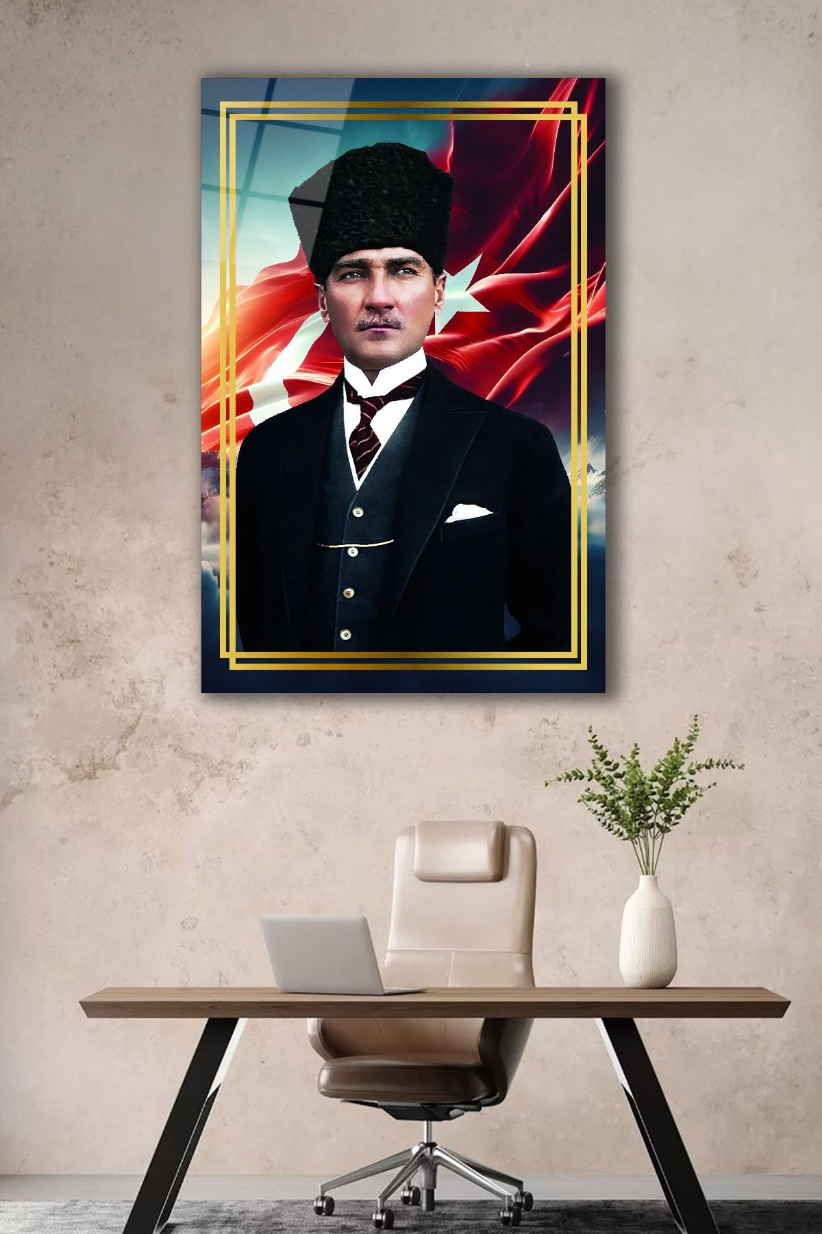 Atatürk Cam Tablo