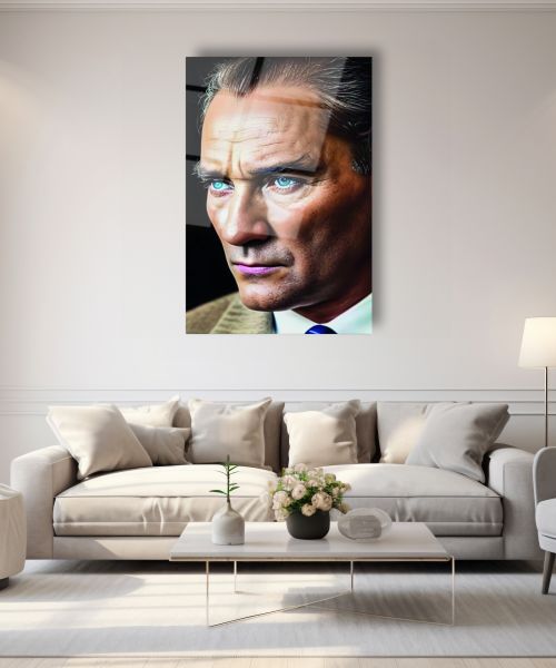 Atatürk Portre Cam Tablo