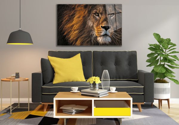 Aslan Cam Tablo