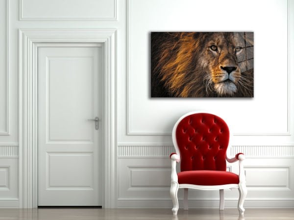 Aslan Cam Tablo