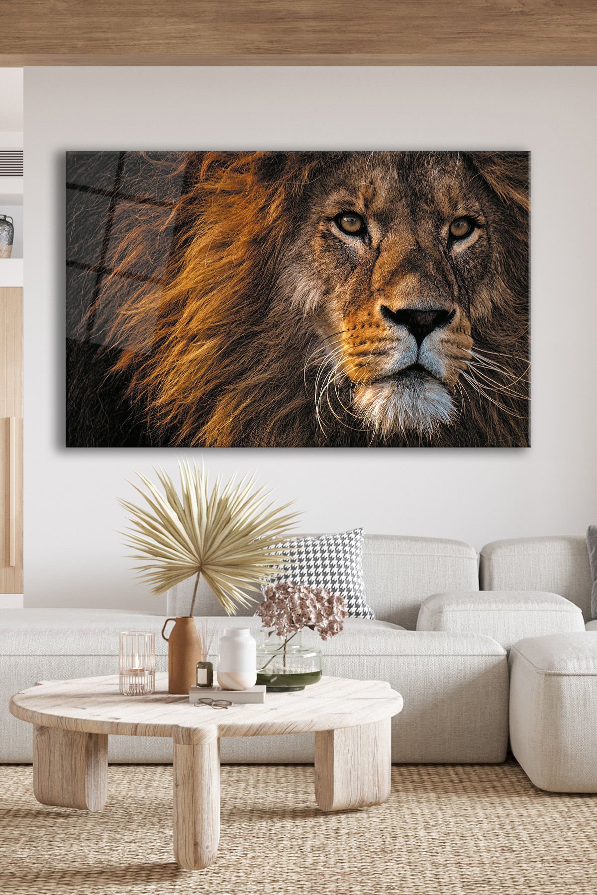 Aslan Cam Tablo