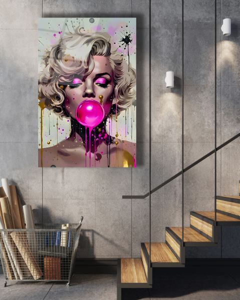 Marilyn Monroe Pop Art Cam Tablo