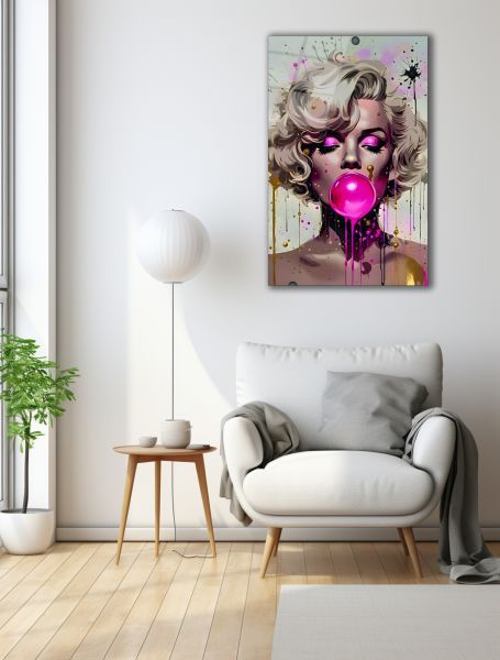 Marilyn Monroe Pop Art Cam Tablo
