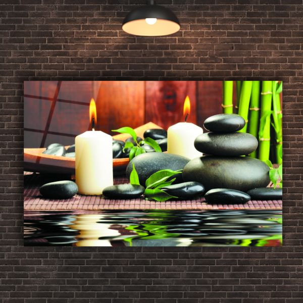 Mum Taş Spa Cam Tablo