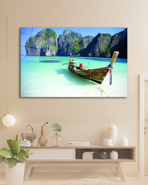 Tayland Sahili Cam Tablo