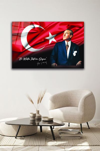 Ne Mutlu Türküm Diyene! Atatürk Cam Tablo