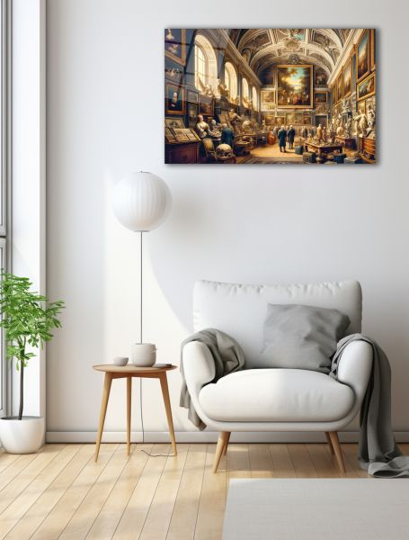 Modern Roma Sanat Galerisi Cam Tablo