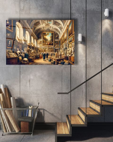 Modern Roma Sanat Galerisi Cam Tablo