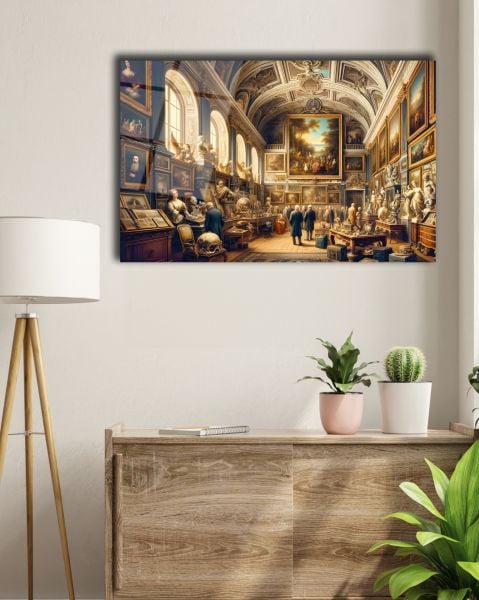 Modern Roma Sanat Galerisi Cam Tablo
