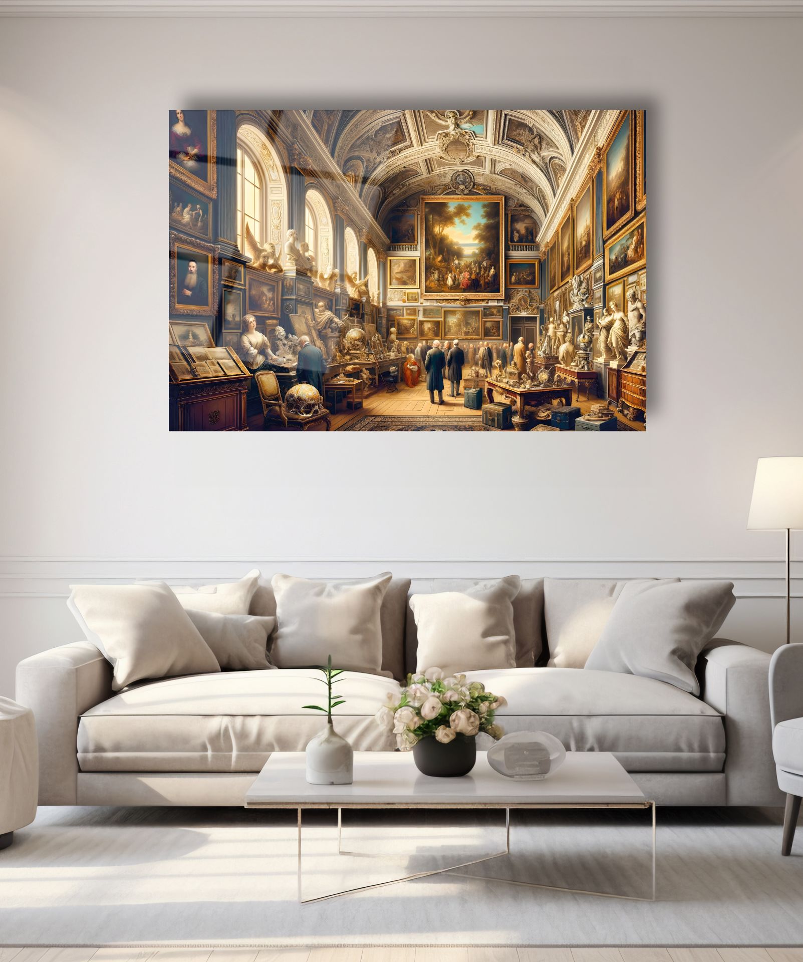 Modern Roma Sanat Galerisi Cam Tablo