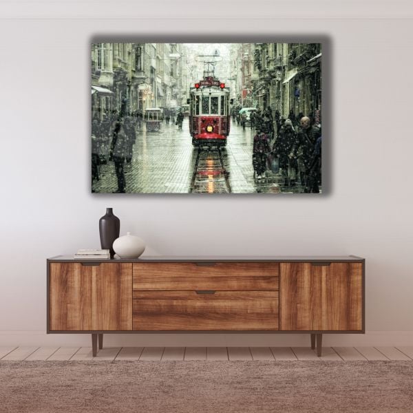 İstanbul İstiklal Caddesi Cam Tablo