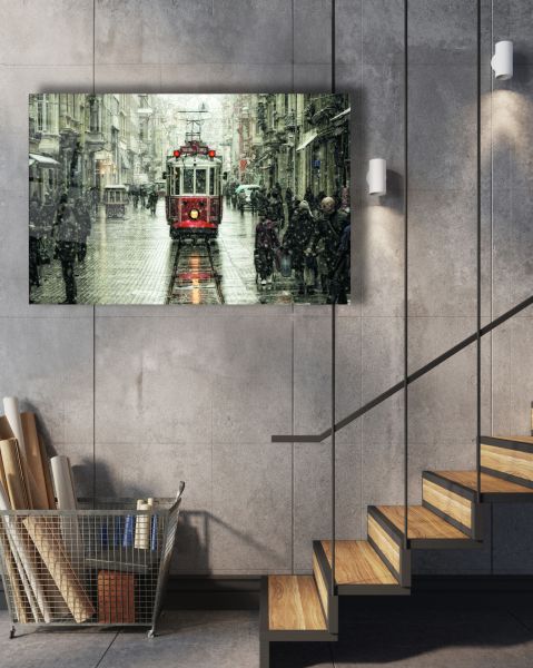İstanbul İstiklal Caddesi Cam Tablo