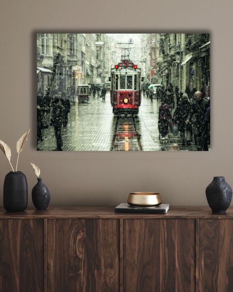 İstanbul İstiklal Caddesi Cam Tablo