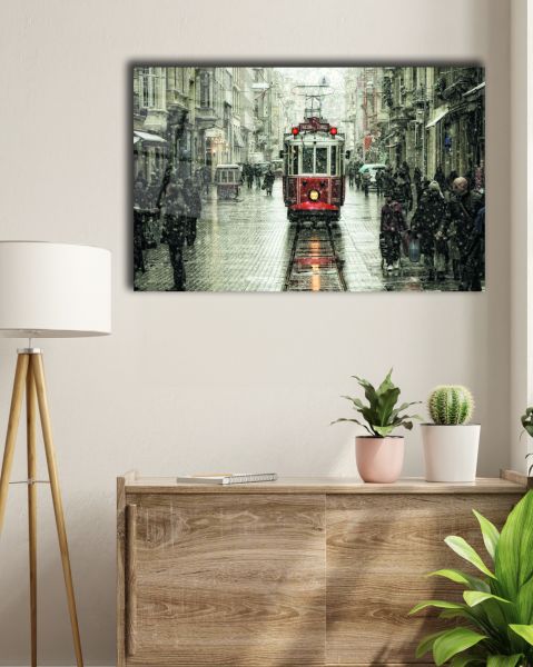 İstanbul İstiklal Caddesi Cam Tablo