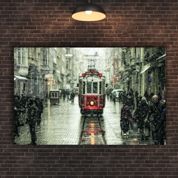 İstanbul İstiklal Caddesi Cam Tablo