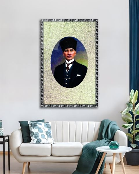 Atatürk Portre Cam Tablo