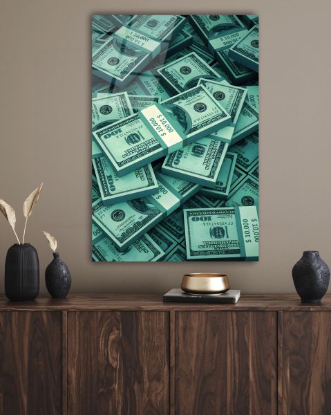 Amerikan Doları Cam Tablo 150x95 