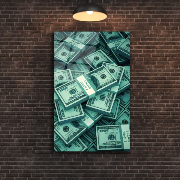 Amerikan Doları Cam Tablo 150x95 