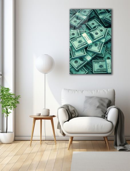 Amerikan Doları Cam Tablo 150x95 