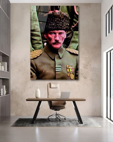 Askerlik Yılları Atatürk Cam Tablo