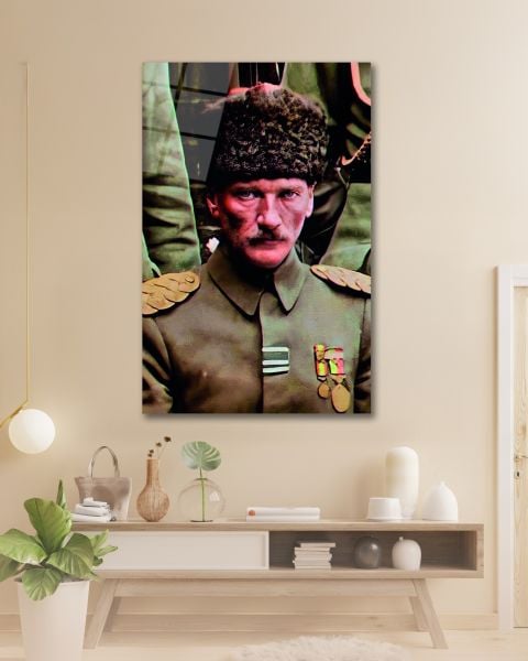 Askerlik Yılları Atatürk Cam Tablo