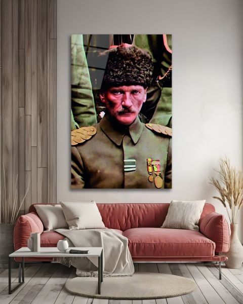 Askerlik Yılları Atatürk Cam Tablo