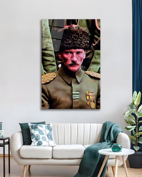 Askerlik Yılları Atatürk Cam Tablo