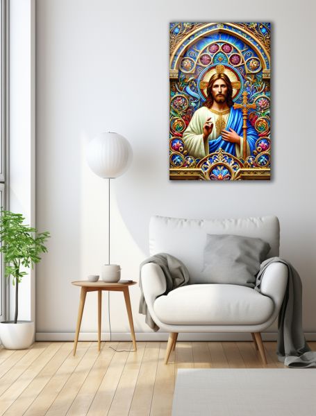 Hz. İsa Haç İşareti Cam Tablo 150x95 