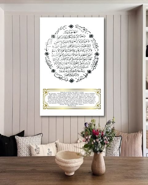 Bereket Duası Cam Tablo