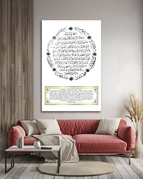 Bereket Duası Cam Tablo