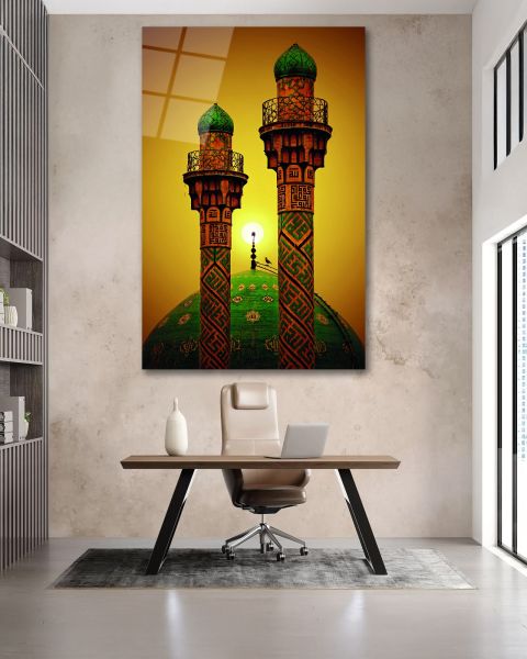 Tahran Şerif Camii Cam Tablo