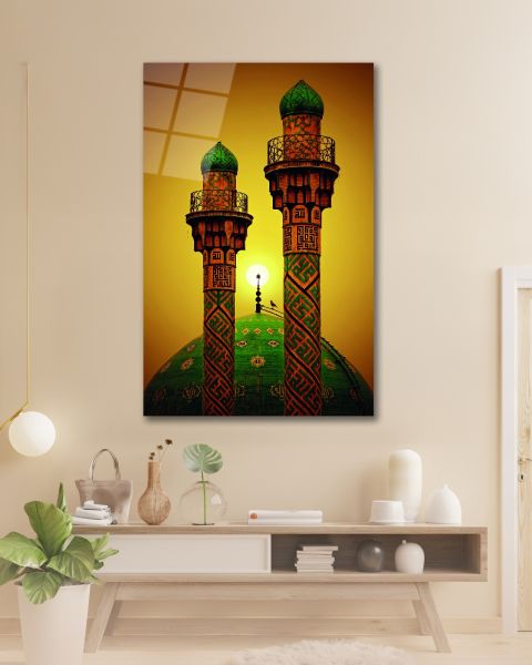 Tahran Şerif Camii Cam Tablo