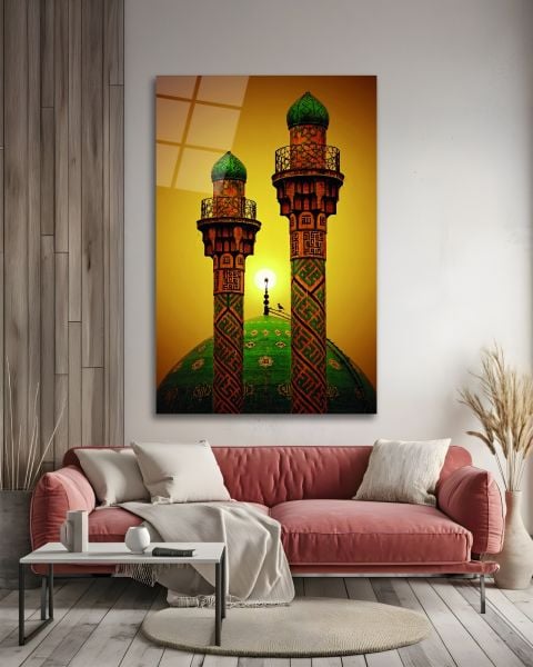 Tahran Şerif Camii Cam Tablo