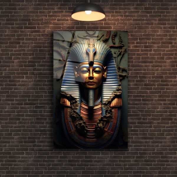 Antik Mısır Pharaoh Cam Tablo