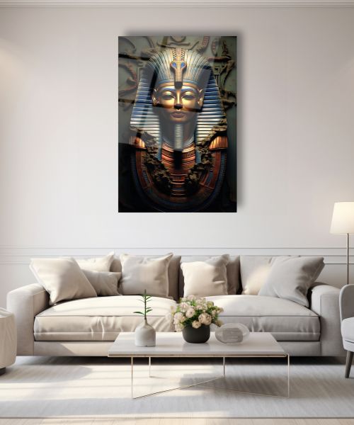 Antik Mısır Pharaoh Cam Tablo
