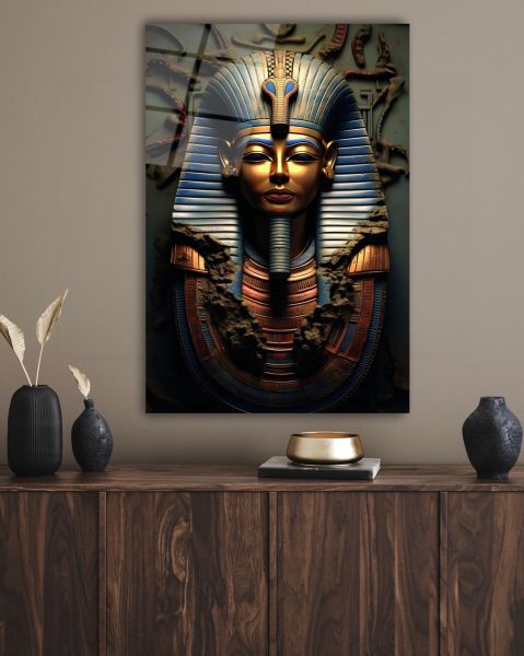Antik Mısır Pharaoh Cam Tablo