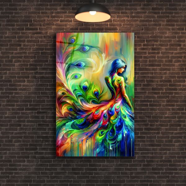 Marjinal Kadın Cam Tablo