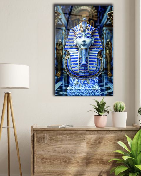 Antik Mısır Pharaoh Cam Tablo